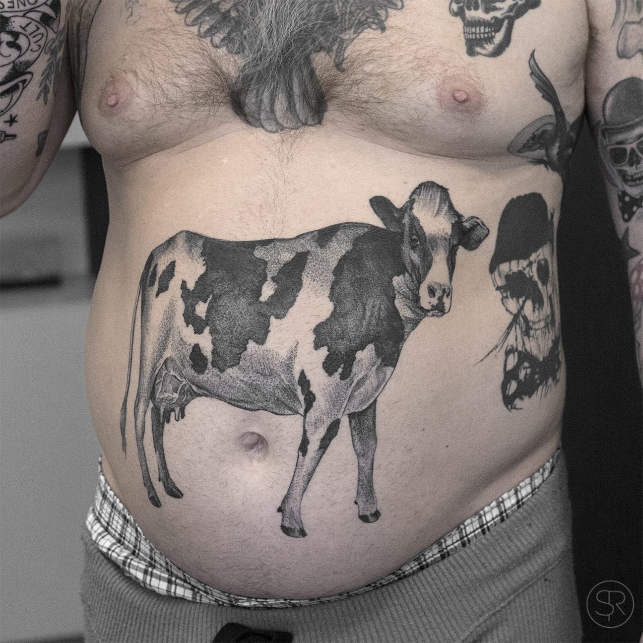 cow tattoo