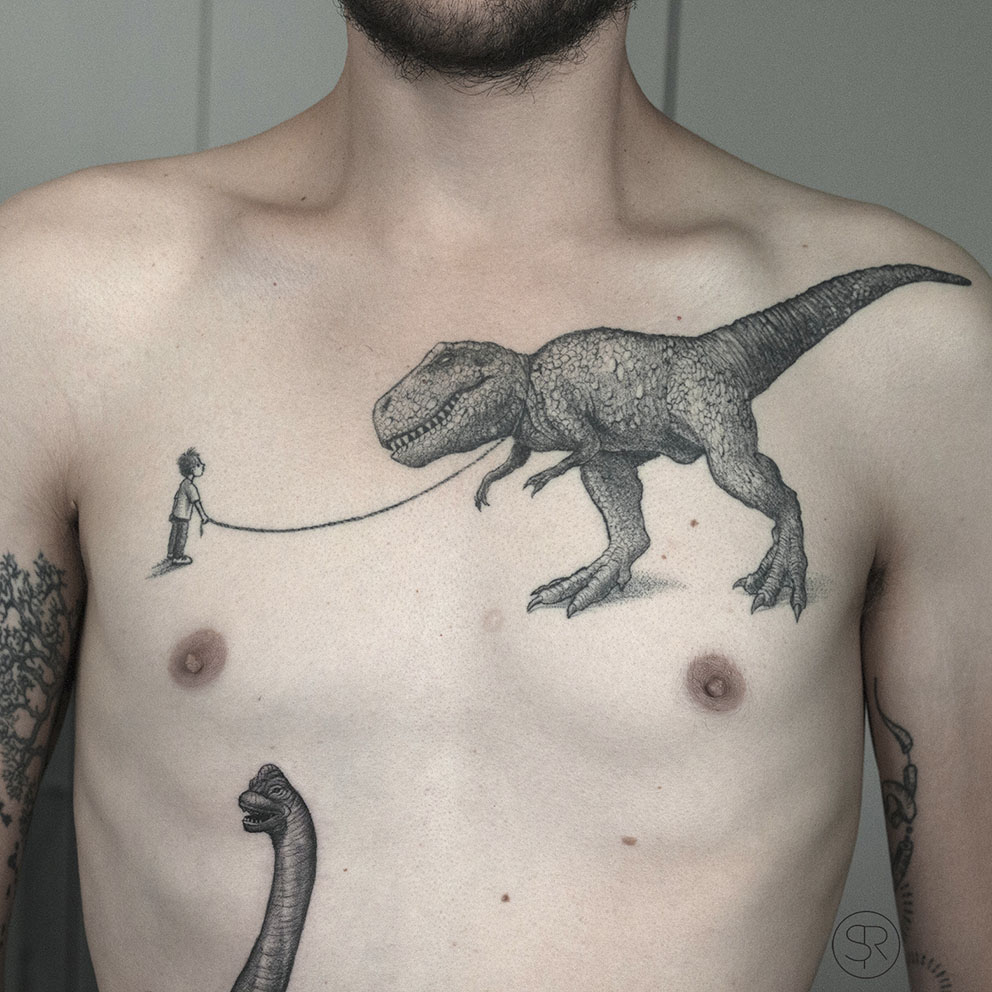 chestpiece tattoo