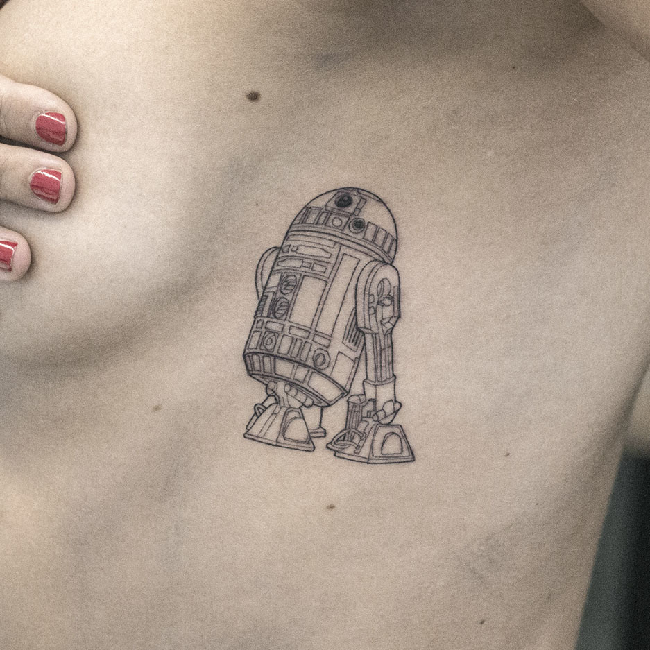 StarWars fijne tattoo